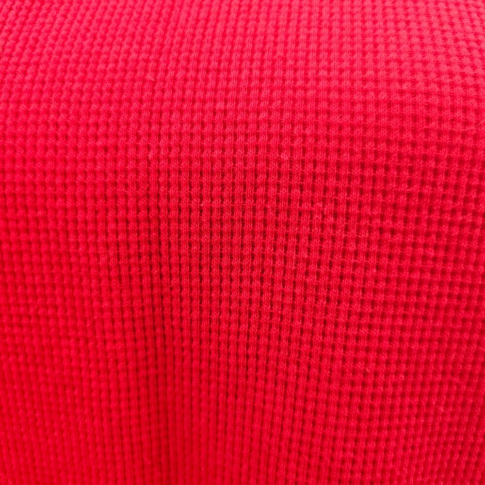 Bright Red, Waffle Knit Top - Picture 5 of 6